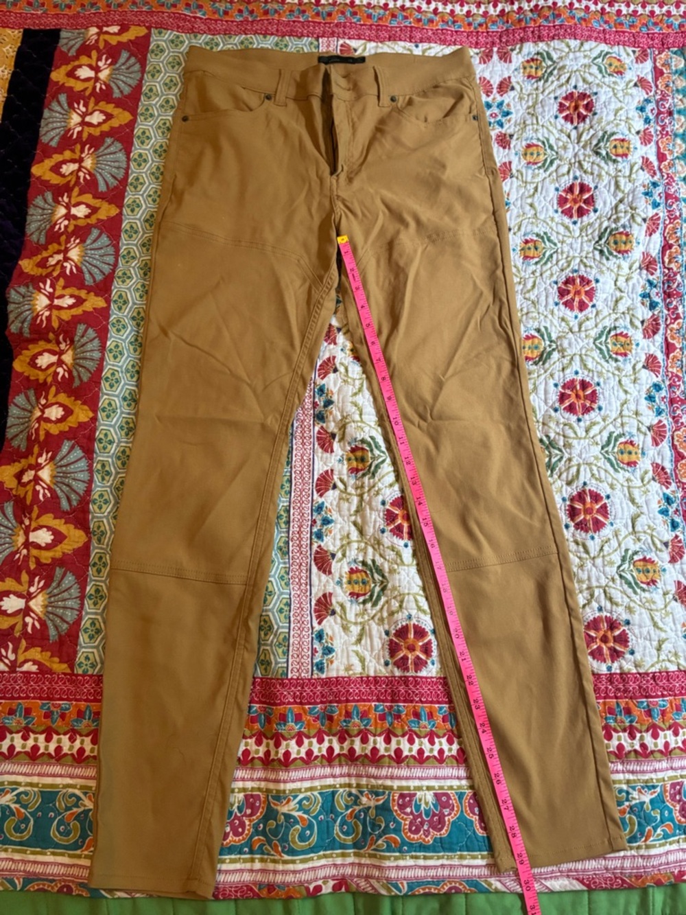 Prana khaki stretch pants
